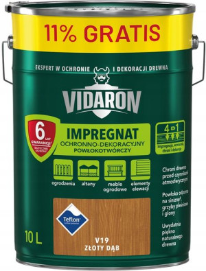 Vidaron Impregnat Ochronny Złoty Dąb V19 10l