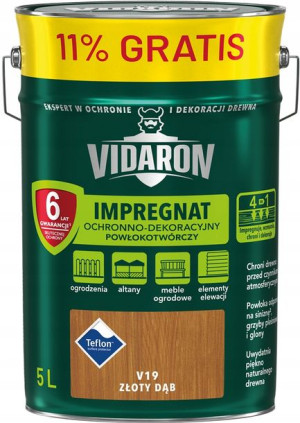 Vidaron Impregnat Ochronny Złoty Dąb V19 5l