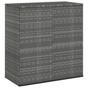 Skrzynia na poduszki ogrodowe, rattan PE, 100x49x1