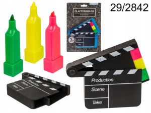 Zakreślacze Markery Mazaki Pisaki Klaps Filmowy