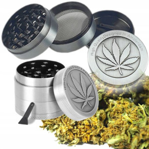 Grinder Młynek Do Suszu Cbd 4 Częściowy 55Mm Stal