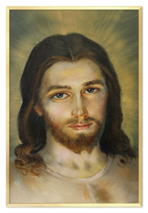 Obraz olejny ręcznie malowany 63x93cm Jezus Chrystus Divine Mercy