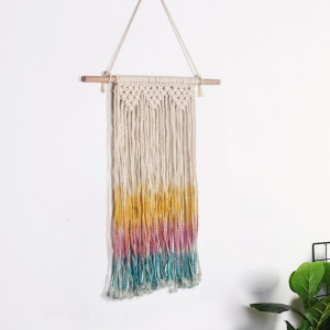 Makrama na Ścianę Boho Łapacz Snów Ozdoba Ścienna