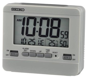 Budzik Seiko QHL086N Termometr Higrometr