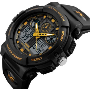 Skmei Sportowy Zegarek Męski Wodoodporny Dual Led