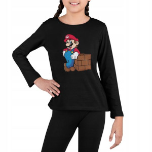 Bluzka Dziecięca Długi Rękaw - Super Mario 14+