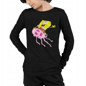 Bluzka Dziecięca Długi Rękaw - Spongebob Bajka 14+