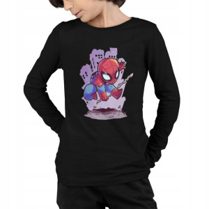Bluzka Dziecięca Długi Rękaw - Spiderman Wzory 12+