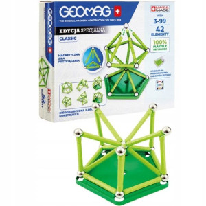 GEOMAG CLASSIC Klocki Magnetyczne zielone 42 el.