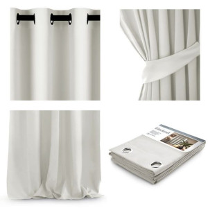 Ameliahome Zasłony Ah Blackout Eyelets White 140x270 1pc