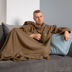 Kocyko Szlafrok Cappuccino Z Rękawami Dla Mamy