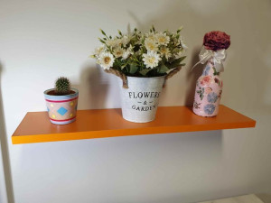 półka wisząca mocowanie ukryte pm-31 pomarańczowy 60x15