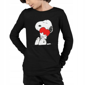 Bluzka Dziecięca Długi Rękaw - Snoopy Pies 7+