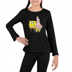 Bluzka Dziecięca Długi Rękaw - Spongebob Bajka 7+