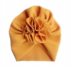Czapka czapeczka niemowlęca TURBAN 36 38 BAWEŁNA