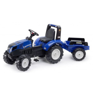 Falk Traktor Na Pedały New Holland Duży Z Przyczepką Od 3 Lat