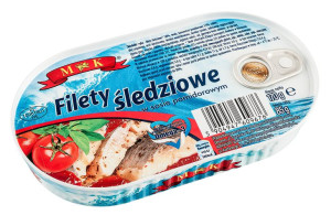 Filety śledziowe w sosie pomidorowym 170 g - MK