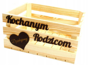 Podziękowanie Dla Rodziców Skrzynka Ślub Napis Xxl