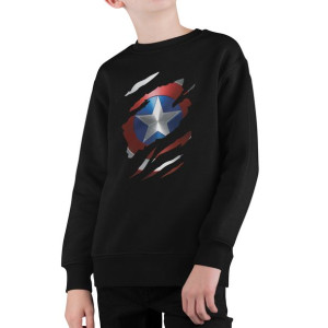 Bluza Dziecięca Nadruk Kapitan Ameryka 7+ 128