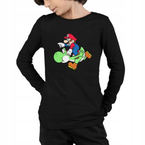Bluzka Dziecięca Długi Rękaw - Super Mario 5+