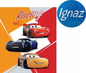 Koc 120x140 Cars Auta Samochody Haft Imię z Haftem