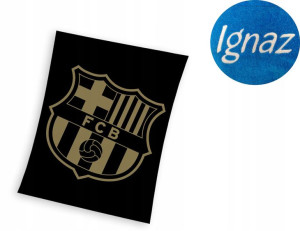 Koc 130x160 FC Barcelona Barca Haft Imię z Haftem
