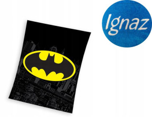 Koc 110x140 Kocyk Batman Bat Man Haft Imię Polar