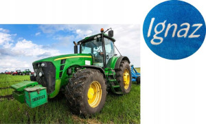 Koc 100x140 Kocyk Traktor Ciągnik Haft Imię Polar
