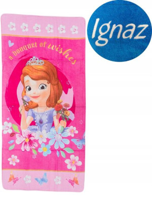 Ręcznik 70x140 Księżniczka Zosia Imie z Haftem