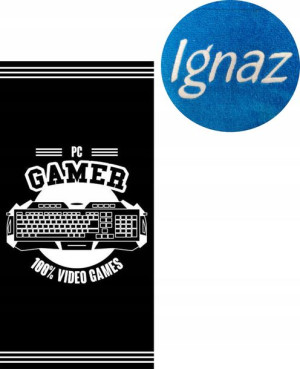 Ręcznik 70x140 Game Gamer Gry Imie Haft z Haftem