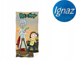 Ręcznik 70x140 Rick and Morty i Imie Haft z Haftem