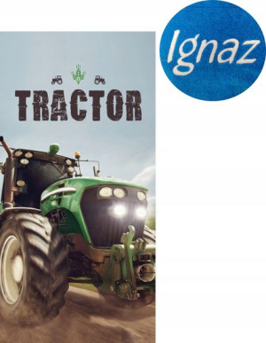 Ręcznik 70x140 Traktor Ciągnik Imie Haft z Haftem