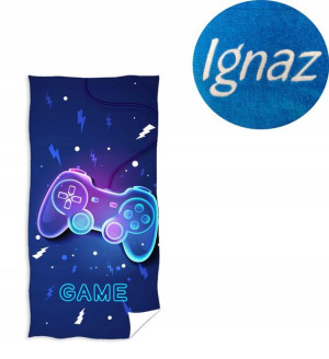 Ręcznik 70x140 Gamer Dla Gracza Haft Imie z Haftem
