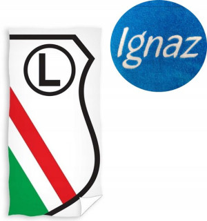 Ręcznik 70x140 Legia Warszawa Haft Imie z Haftem