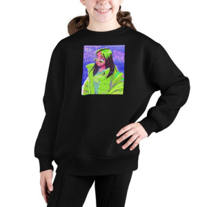 Bluza Dziecięca Nadruk Billie Eilish Wzory 164