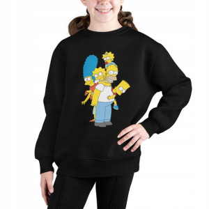 Bluza Dziecięca Nadruk - Simpsonowie Wzory 140