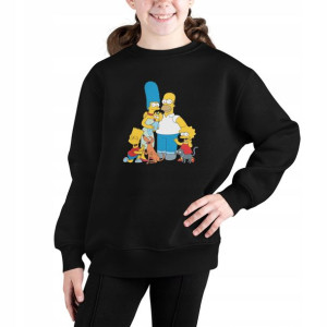 Bluza Dziecięca Nadruk - Simpsonowie Wzory 140