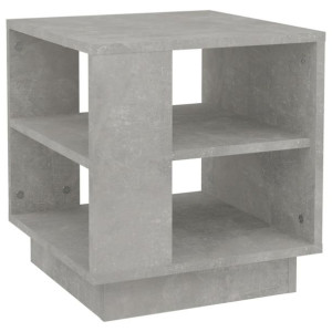 Stolik kawowy, betonowy, 40x40x43 cm, materiał drewnopodobny