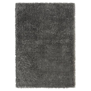 Dywan shaggy z wysokim runem, antracytowy, 140x200 cm, 50 mm