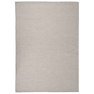 Dywan zewnętrzny o płaskim splocie, 160x230 cm, taupe