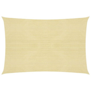 Żagiel przeciwsłoneczny, 160 g/m², beżowy, 5x7 m, HDPE