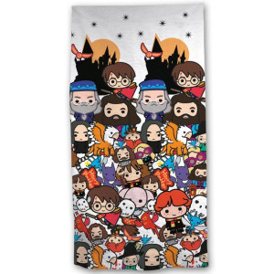 Ręcznik plażowy Harry Potter Chibi - Bohaterowie 70x140 cm