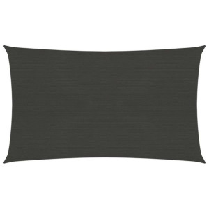 Żagiel przeciwsłoneczny, 160 g/m², antracytowy, 6x8 m, HDPE
