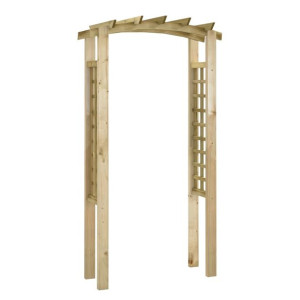 Pergola ogrodowa z kratką, 110x60x220 cm, drewno sosnowe