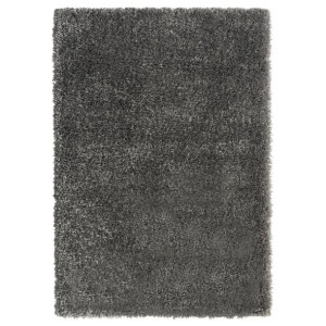 Dywan shaggy z wysokim runem, antracytowy, 160x230 cm, 50 mm