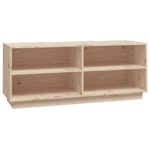 Szafka na buty, 110x34x45 cm, lite drewno sosnowe
