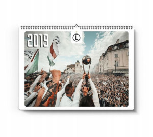Legia Warszawa kalendarz ścienny 2019 zdjęcia