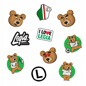 Legia Warszawa naklejki wlepki vlepki 10szt Kazek