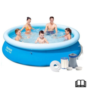 Basen Ogrodowy Rozporowy Bestway 57270 305x76cm pompa zestaw 6w1 3800 l