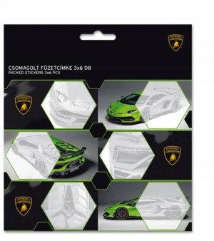 Lamborghini naklejki na książki zeszyty x18 szt